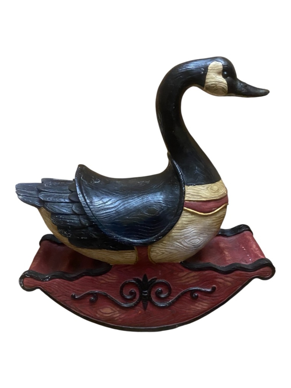 Vintage Canadian Goose Folk Art Rocking Chair By Jaimy Cottage Core Nursery Toy - Picture 2 of 12